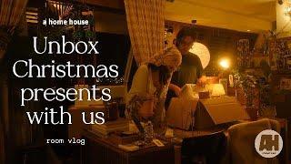 Unboxing Christmas Presents  | Late-Night Work with Chill Lofi Vibes | Cozy & Warm Ambiance