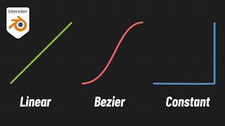 Describe Linear, Bezier And Constant In Blender Graph Editor | Quick Tutorial
