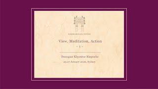 View, Meditation, Action, 25-27 January 2020, Sydney, Australia - Part 1