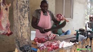 Nyama Choma: Tanzanian Roasted Goat - African Street Food!