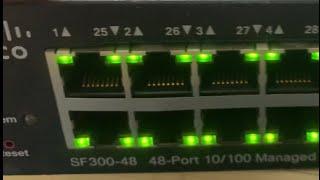 Switch Cisco SF300 system led blinking error