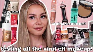 FULL FACE OF ELF! GRWM Trying All The New & Viral Elf Makeup!