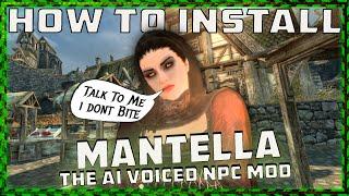 How To Install Mantella | The AI Voice Skyrim Mod.️