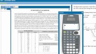 Onscreen calculator for computer-based exams