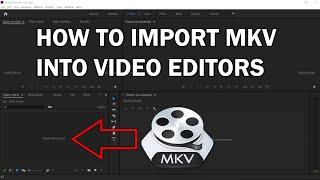 How To Import MKV Files Into Video Editors (Premiere Pro,  Sony Vegas Pro, DaVinci Resolve)