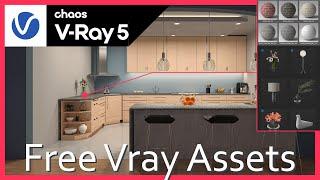 FREE Vray asset / chaos cosmos + Vray Material library /