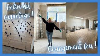 LE CARRELAGE DU BAS EST FAIT ET J'EMMENAGE⎮RETOUR DES VLOGS TRAVAUX ️ #VLOGTRAVAUX