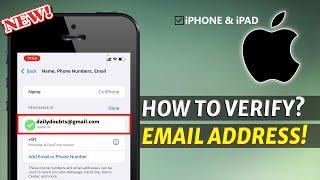 How to Verify your Email Address[Apple ID] on iPhone?