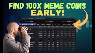 How To Find 100X Meme Coins Early Before They Pump - New Strategy For 2025!