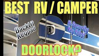 RV Door Lock with Backlit Keypad and Key Fobs by Ristow