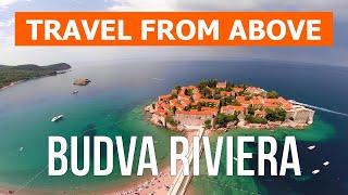 Budva Riviera from above | Drone video in 4k | Montenegro from the air