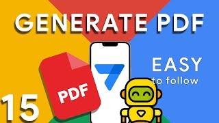 Appsheet Episode 15: How to generate PDF using Automation.