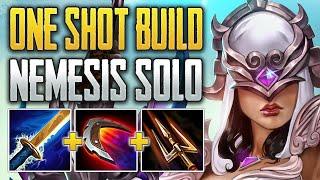 ONE-SHOTTING FROM SOLO! Nemesis Solo Gameplay (SMITE Ranked Conquest)