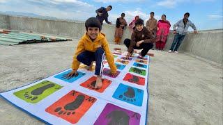 Playing Hopscotch With Family 