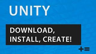 How to Download, Install and Create a New Project in UNITY 2020 or 2021 and How to Use UNITY HUB