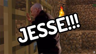 Walt tries breaking into Jesse’s minecraft home