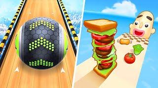 Sandwich Runner VS Going Balls, Sandwich Runner Game Video, Ball Game Ball Game Ball Game Ball Game