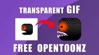 Opentoonz transparent gif making tutorial | 2d animated gif Opentoonz 1.7.1 #opentoonz #gif
