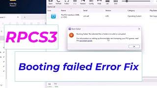 How to Fix RPCS3 Emulator Error"Booting failed: The selected file or folder is invalid or corrupted"