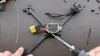 How to remove solder bridge from ESC motor pads