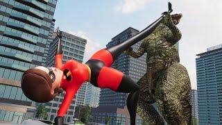 Elastigirl vs Godzilla