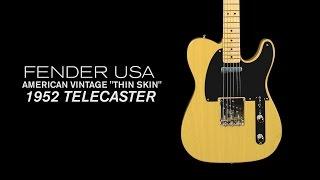 Fender American Vintage "Thin Skin" 1952 Telecaster Overview  •  Wildwood Guitars