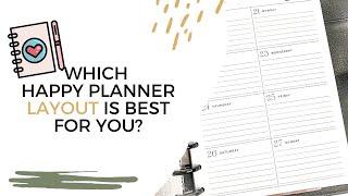 WHICH HAPPY PLANNER LAYOUT IS THE BEST FOR YOU? | FOR BEGINNERS