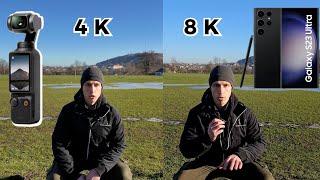 DJI pocket 3 4K VS  Samsung S23 Ultra 8K