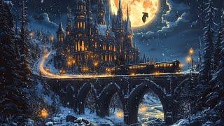 Mysterious Medieval Castle Winter Night | Calming and Deep Celtic Music for Healing and Rest