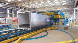 How Shipping Containers Are Made - Fastest Container Production Process in a Modern Factory