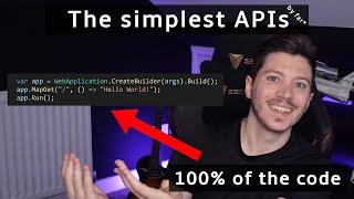 The simplest way to create an API is with .NET | Minimal APIs