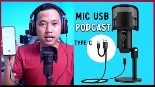 FIFINE K683B "Anti Ribet, langsung colok ke PC/Smartphone" ~ Review Mic USB TYPE C Podcast