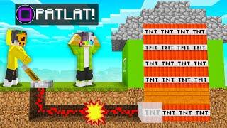 İntikam Almak İçin Arkadaşımın EVİNİ PATLATTIM! (Minecraft Ahtapot Adası)