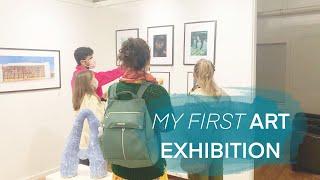 My first ART EXHIBITION art vlog - showing my work in an art gallery for the first time