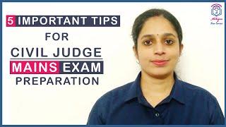 Civil Judge Mains Exam Preparation l 5 Important Tips l