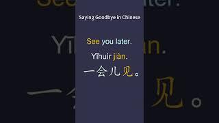 Learn Basic Chinese Phrases Saying Goodbye in Chinese  #mandarin #chineselanguage  #basicchinese