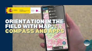 Orientation in the field with map, compass and apps