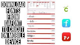 HOW TO DOWNLOAD FONTS FROM DAFONT TO CRICUT DESIGN SPACE ON A MOBILE DEVICE | IPHONE/IPAD & ANDROID