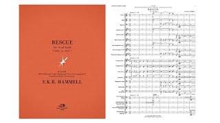 “Rescue” for wind band | E.K.R. Hammell [SCORE VIDEO]