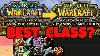 The BEST Class For FRESH Classic WoW - Vanilla & TBC Class TIER LIST!