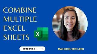 Combine Multiple Sheets FAST! on Mac Excel