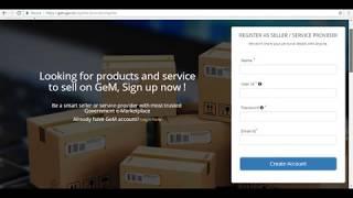 Government Gem Portal Registration