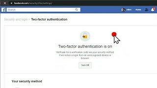 How to Off On Two Factor Authentication in Facebook 2023 on pc