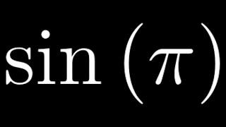 Compute sin(pi) by Hand without a Calculator by using the Unit Circle