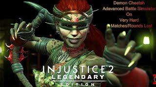 Injustice 2 - Demon Cheetah Advanced Battle Simulator On Very Hard No Matches Lost/Rounds Lost