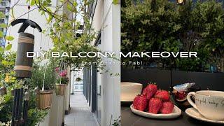 DIY Balcony Makeover | Transforming Our Outdoor Space with a Cozy Evening Wind Down