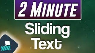 Filmora X : How to Add SMOOTH Moving Sliding Text (Fast Tutorial)