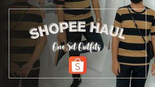 SHOPEE HAUL MEN ONE SET OUTFITS‼️ OUTFIT LELAKI MURAH