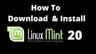 How to download and install Linux mint 20 Ulyana Cinnamon