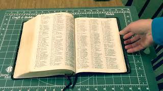 Time Lapse Bible Repair of KJV Open Bible